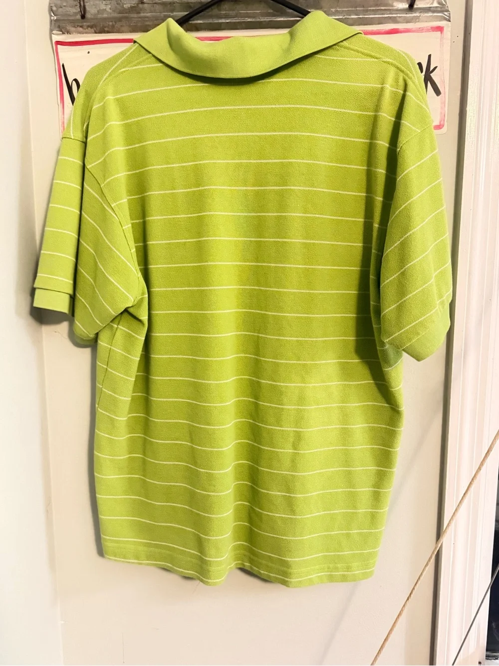 Ralph Lauren Lime Green Striped Short-Sleeve Polo